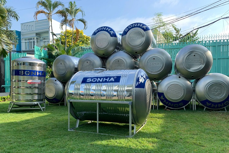 Bồn inox Sơn Hà 1,000L Ngang - Sơn Hà Sài Gòn Bồn inox Sơn Hà 1,000L Ngang - Sơn Hà Sài Gòn