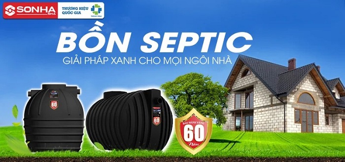 Bồn tự hoại Sơn Hà Bảo hành đến 60 năm Bồn tự hoại Sơn Hà Bảo hành đến 60 năm