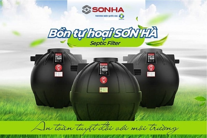 bồn tự hoại Sơn Hà - Bảo hành 60 năm bồn tự hoại Sơn Hà - Bảo hành 60 năm