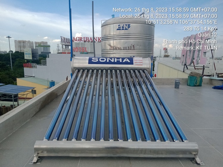 Máy nước nóng mặt trời Sơn Hà Gold, inox 304 Bảo hành 05 năm Máy nước nóng mặt trời Sơn Hà Gold, inox 304 Bảo hành 05 năm