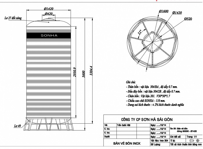 Giá Ưu đãi nhất Tại đây Bồn inox Sơn Hà 5000 lít Đứng  Giá Ưu đãi nhất Tại đây Bồn inox Sơn Hà 5000 lít Đứng