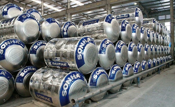 Bồn nước inox Sơn Hà dung tích đa dạng Bồn nước inox Sơn Hà dung tích đa dạng