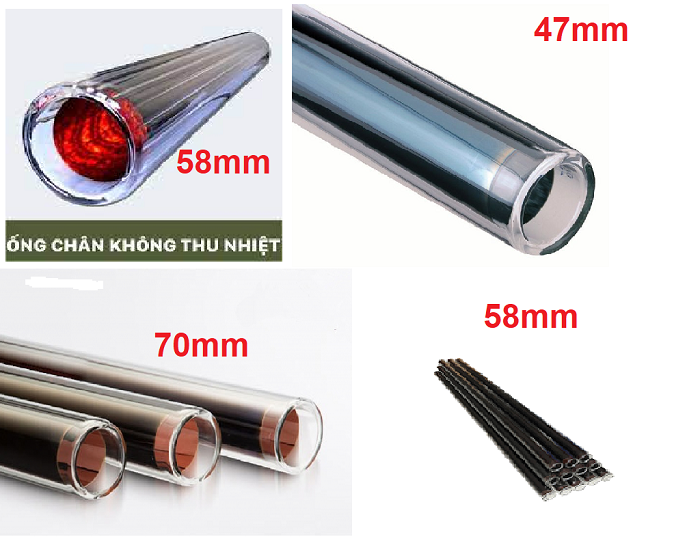 các loại ống thủy tinh năng lượng mặt trời các loại ống thủy tinh năng lượng mặt trời