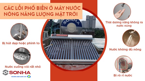 Các lỗi thường làm máy NLMT bị hỏng Các lỗi thường làm máy NLMT bị hỏng