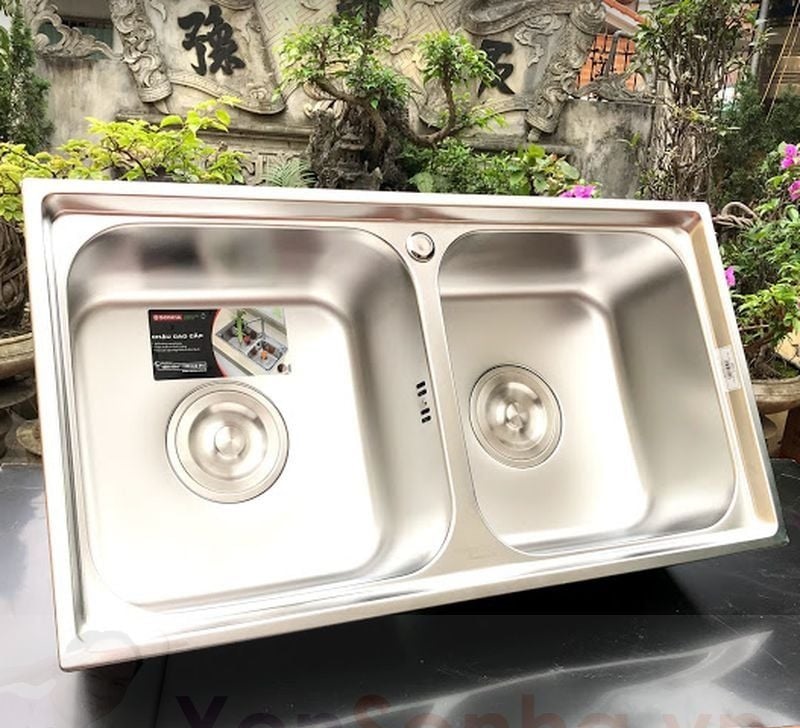Mẫu Chậu inox Sơn Hà 2 hộc bán chạy nhất Mẫu Chậu inox Sơn Hà 2 hộc bán chạy nhất