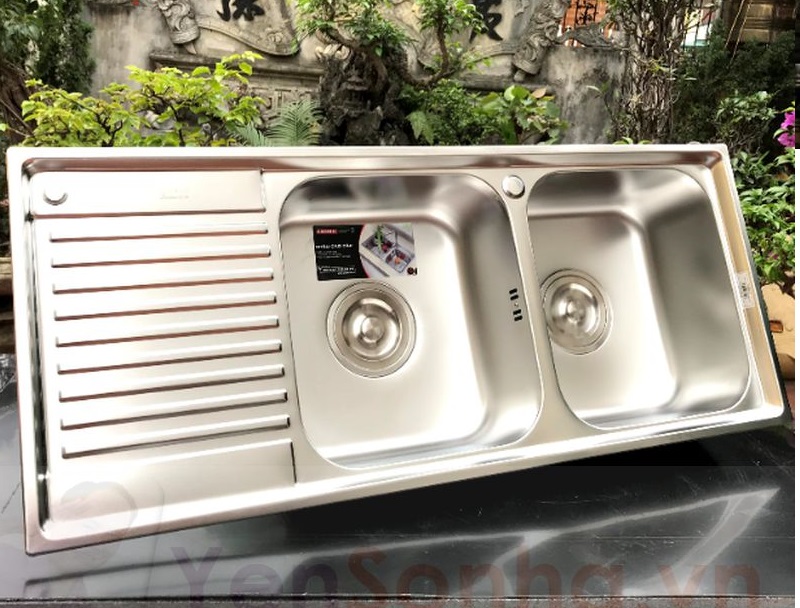 Chậu inox Sơn Hà 2 hộc 1 cánh Chậu inox Sơn Hà 2 hộc 1 cánh