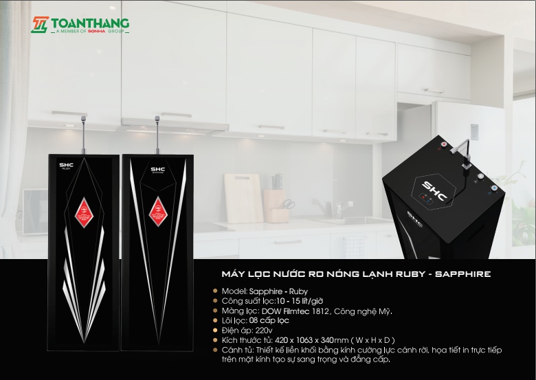 Máy lọc nước RO Sơn Hà RUBY Nóng Lạnh Máy lọc nước RO Sơn Hà RUBY Nóng Lạnh