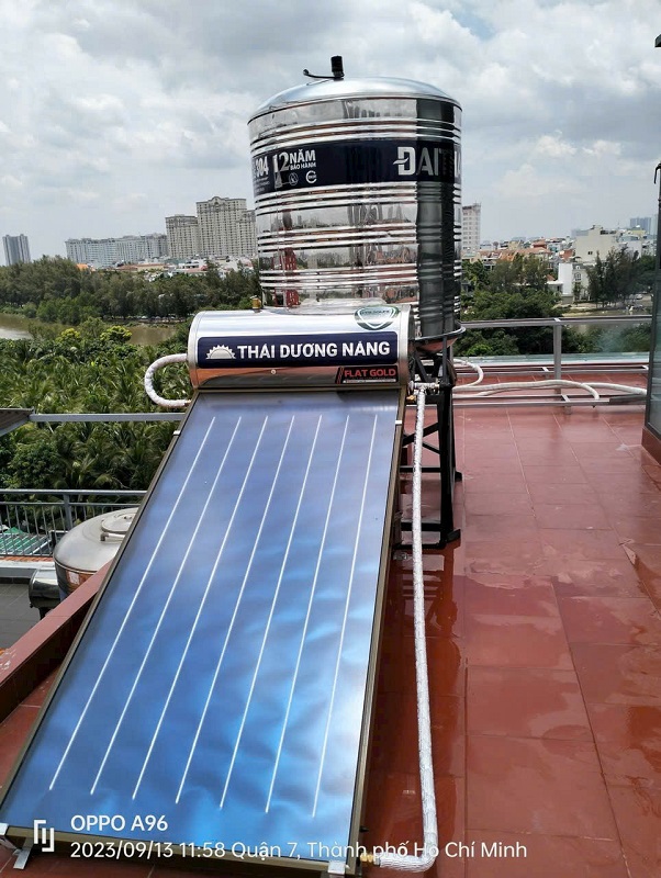 Năng lượng mặt trời tấm phẳng Sơn Hà 150L Flat Gold Năng lượng mặt trời tấm phẳng Sơn Hà 150L Flat Gold