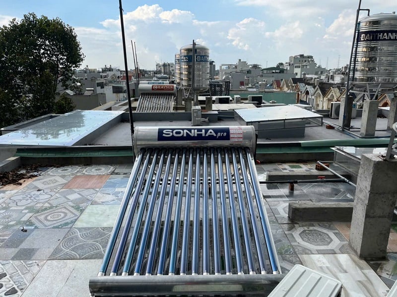 Máy nước nóng mặt trời Sơn Hà 160L Máy nước nóng mặt trời Sơn Hà 160L