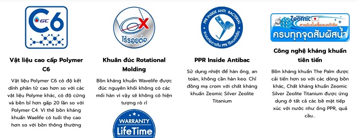 Bồn nhựa kháng khuẩn Sơn Hà Bồn nhựa kháng khuẩn Sơn Hà