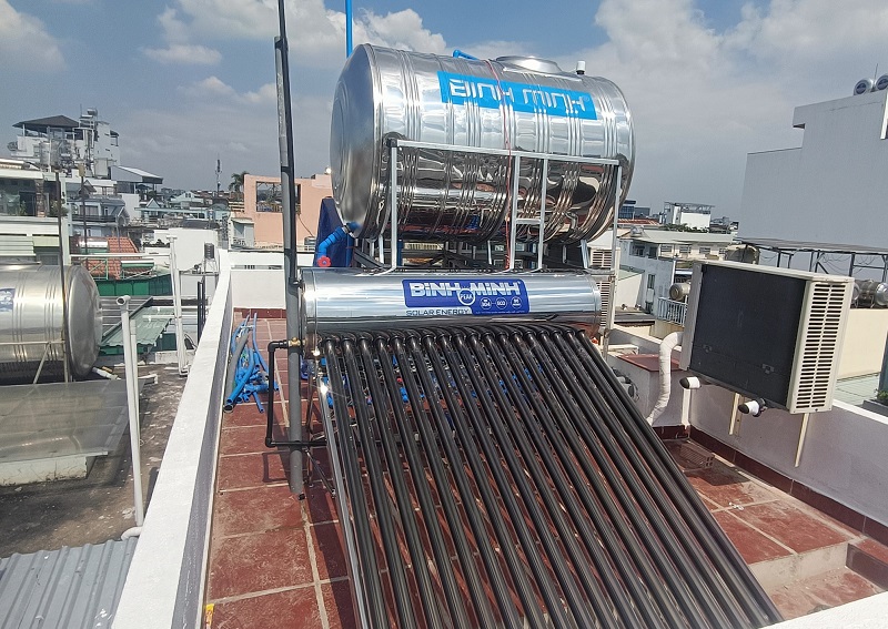 Máy nước nóng năng lượng mặt trời Bình Minh Máy nước nóng năng lượng mặt trời Bình Minh