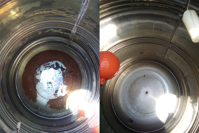 Bồn nước dùng lâu năm sẽ bị nhiễm cặn bẩn Bồn nước dùng lâu năm sẽ bị nhiễm cặn bẩn