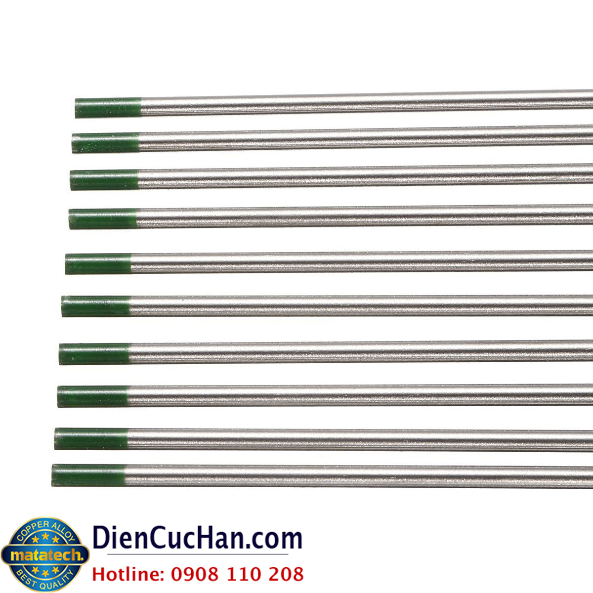 Điện cực hàn Vofram Điện cực hàn Vofram