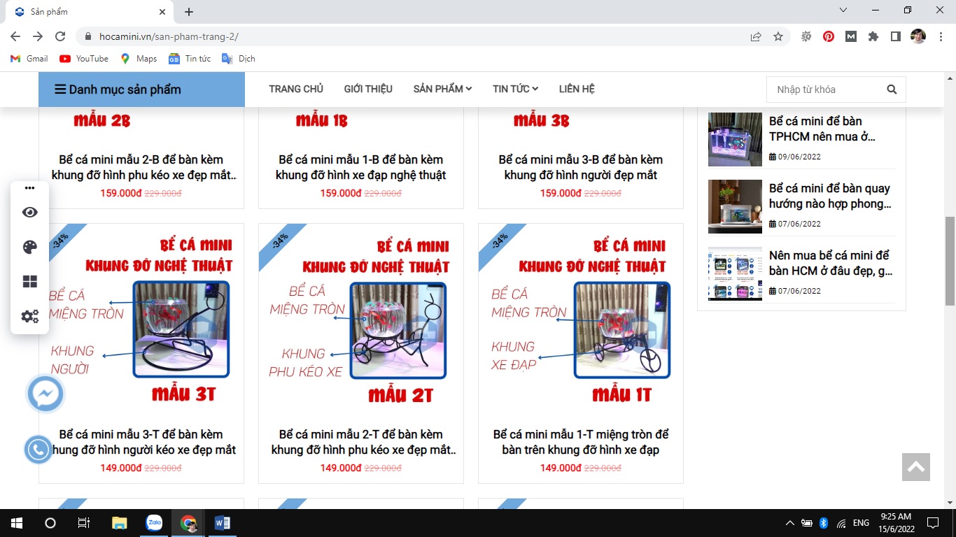 Điểm danh các mẫu bể cá mini phong thủy để bàn