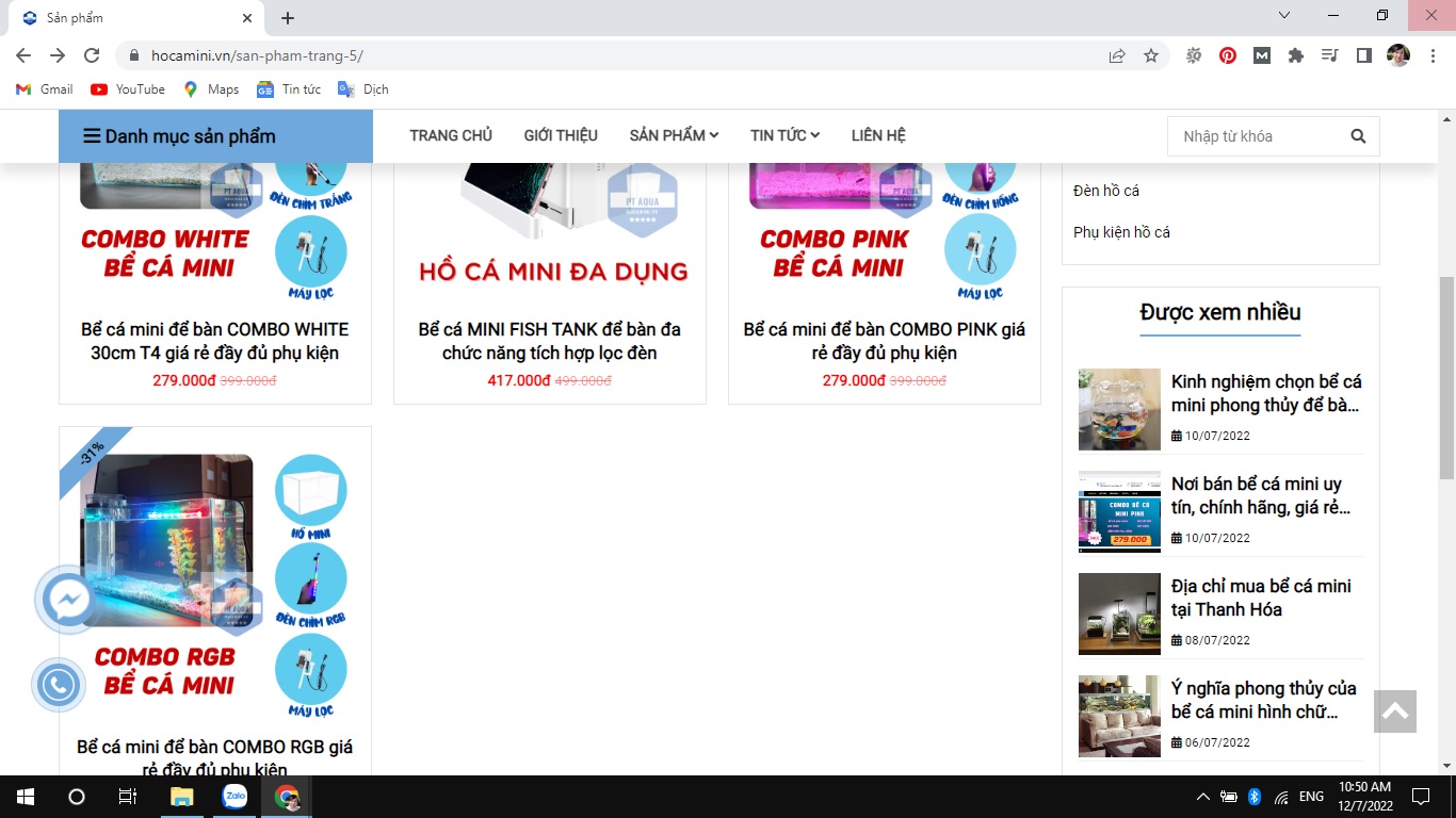 Nơi cung cấp bể cá mini giá sỉ rẻ nhất hiện nay cho người kinh doanh bể cá