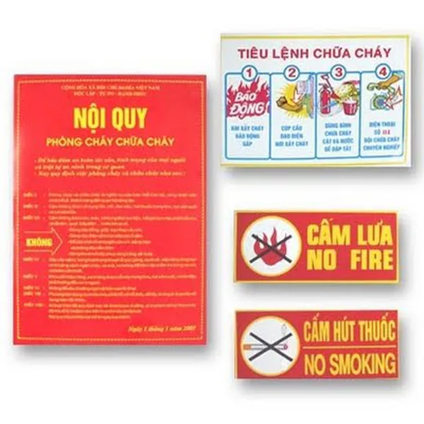 bảng tiêu lệnh chữa cháy