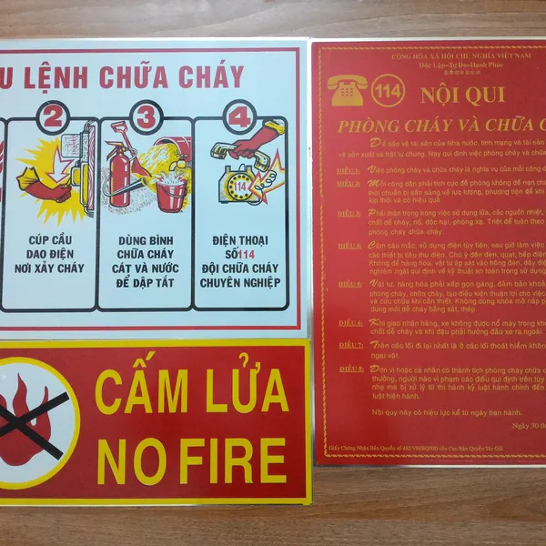 bộ tiêu lệnh phòng cháy chữa cháy