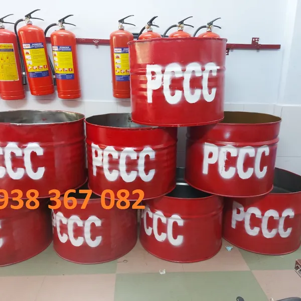 Thùng Phuy đựng cát chữa cháy
