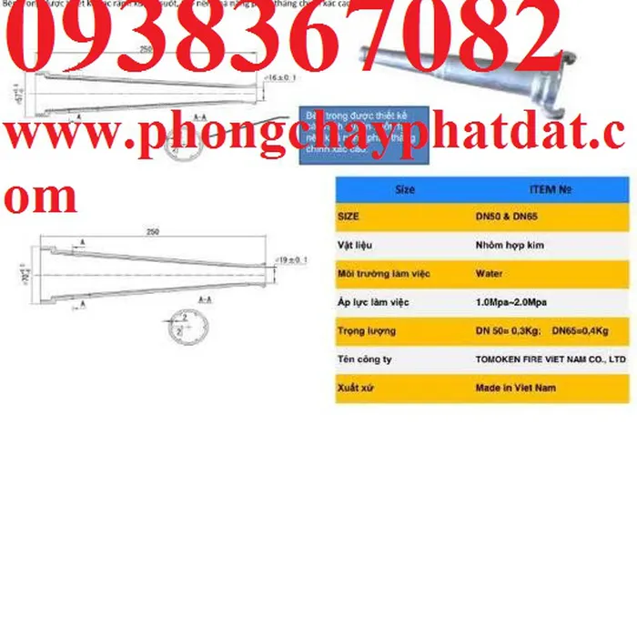 Lăn phun chữa cháy Tomoken