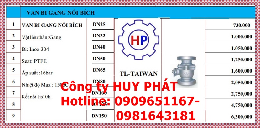 Van gang mặt bích TungLung DN32 ( phi 42) Van gang mặt bích TungLung DN32 ( phi 42)