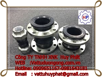 Khớp nối mềm cao su ren DN40 Khớp nối mềm cao su ren DN40
