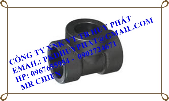 TÊ HÀN THÉP ÁP LỰC A105, DN20 CLASS 3000 ASME B16.11 TÊ HÀN THÉP ÁP LỰC A105, DN20 CLASS 3000 ASME B16.11|