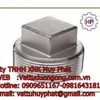NÚT BỊT REN ( NPT) NGOÀI ÁP LỰC THÉP A105 DN15  - Forged Square Head Plug class 3000 ASME B16.11| NÚT BỊT REN ( NPT) NGOÀI ÁP LỰC THÉP A105 DN15  - Forged Square Head Plug class 3000 ASME B16.11|