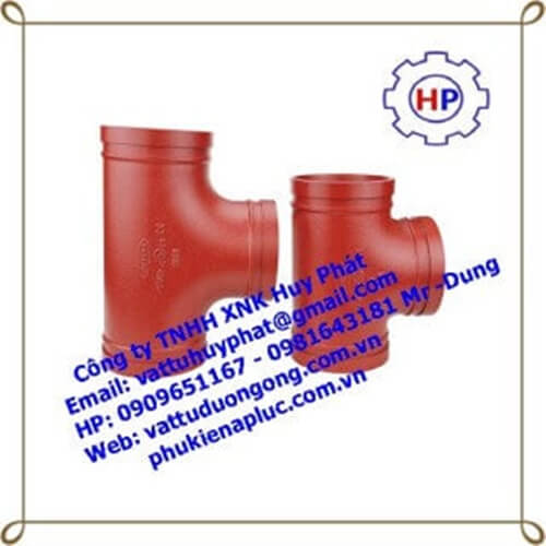 Tê nối rãnh coupling 100tong Tê nối rãnh coupling 100tong