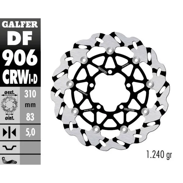 Đĩa thắng trước Galfer cho Triumph Street Triple RS/T120