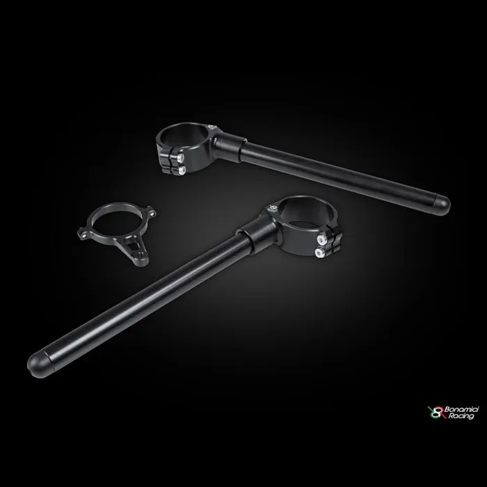 Ghi đông Clip-on Bonamici phi 53mm Ducati Panigale V4 kèm pát trợ lực