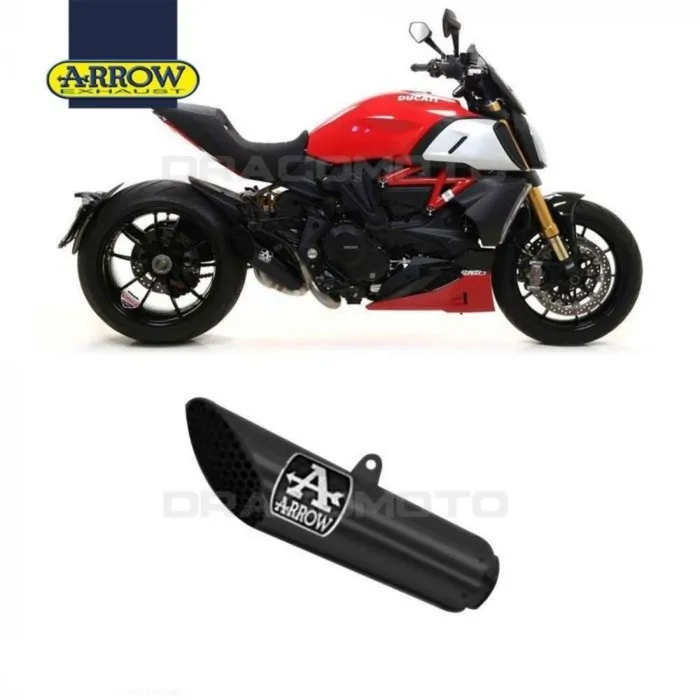 Pô Arrow full Prorace đen cho Ducati Diavel 1260