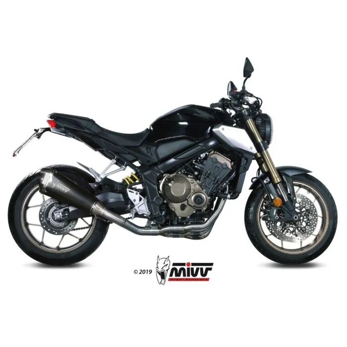 Pô MIVV full system Delta race black cho Honda CB650R/CBR650R