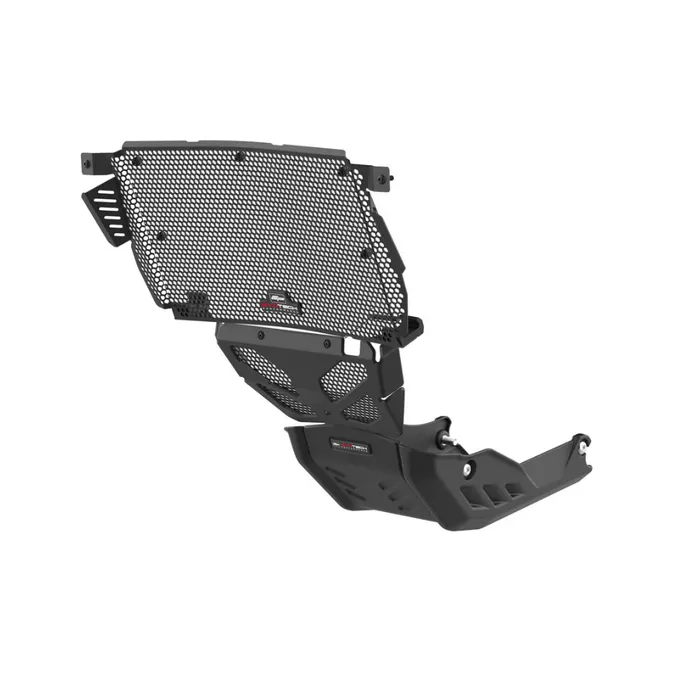 Set bảo vệ 3 món lưới - máy trước - gầm máy Evotech cho Ducati Hypermotard 698 Mono