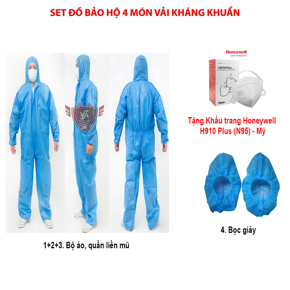 Combo bộ quần áo phòng dịch 4 món đang được bán chạy hiện nay