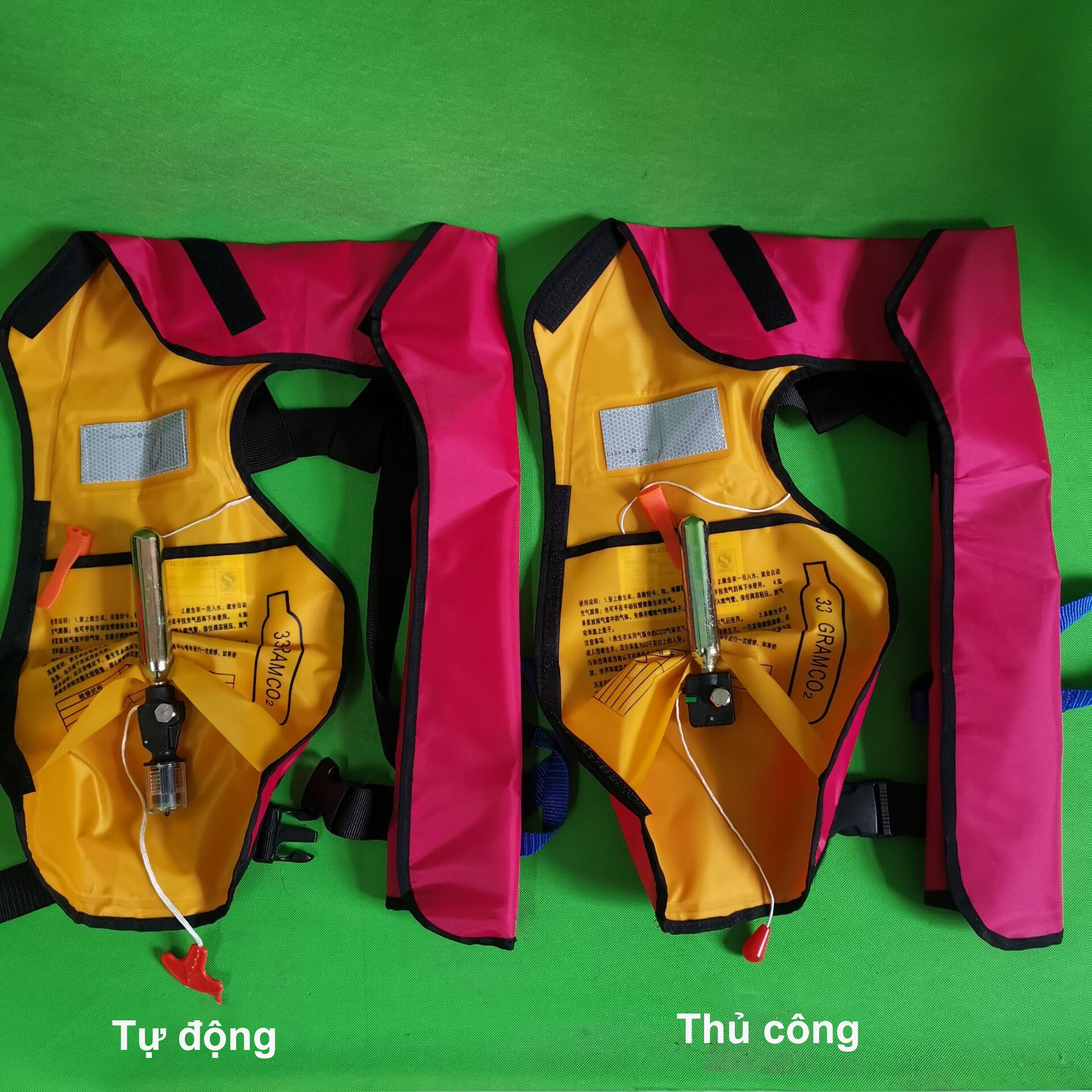 Áo Phao Chuyên Dụng Loại Tự Động - Bán Tự Động Chuyên Dùng Cho Tàu Thuyền Hàng Hải