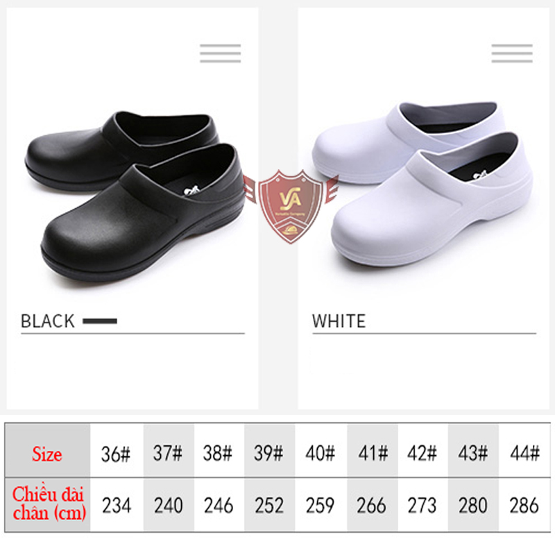 Giày Bảo Hộ Chống Trượt Cho Đầu Bếp, Nhà Hàng, Khách Sạn, Bệnh Viện, Hồ Bơi