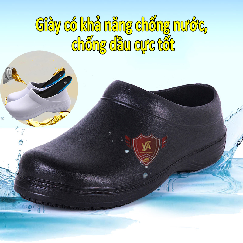 Giày Bảo Hộ Chống Trượt Cho Đầu Bếp, Nhà Hàng, Khách Sạn, Bệnh Viện, Hồ Bơi