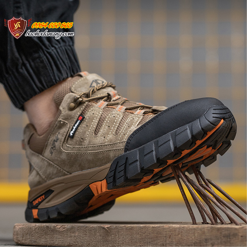 Giày Bảo Hộ Công Nhân Nam Mũi Bọc Thép Chống Va Đập Đế Chống Đâm Thủng Thoáng Khí VA03