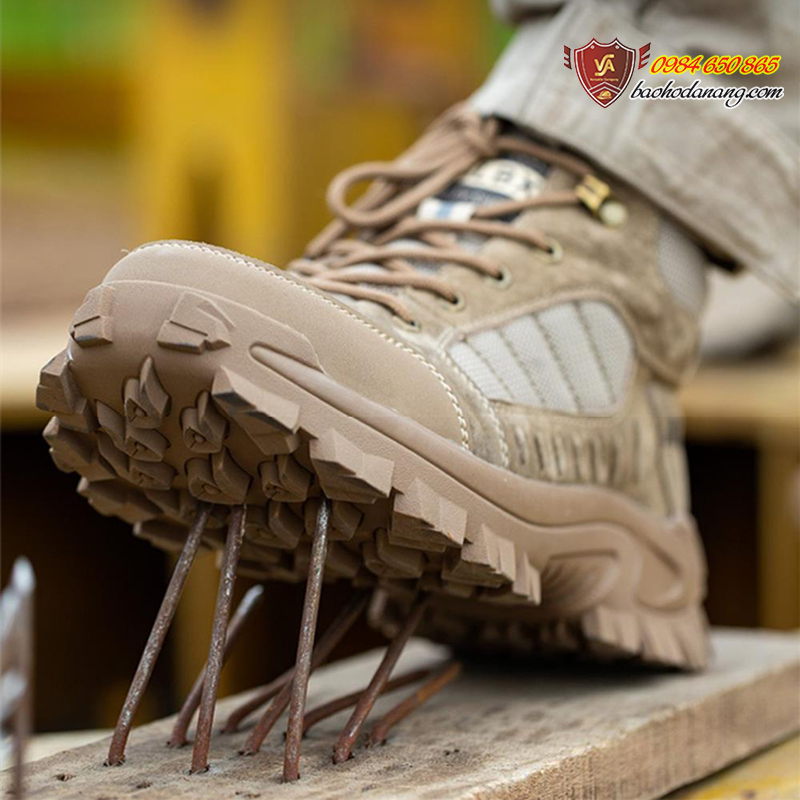 Giày Bảo Hộ Đẹp Cao Cổ Dáng Thể Thao Mũi Thép + Đế Kevlar Nhập Khẩu
