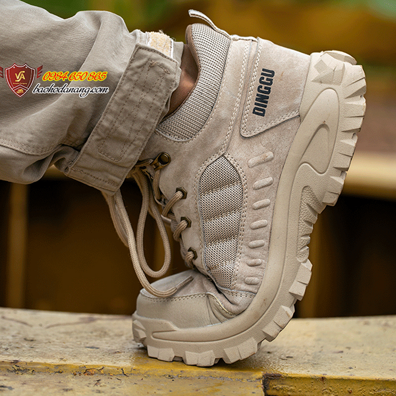 Giày Bảo Hộ Đẹp Cao Cổ Dáng Thể Thao Mũi Thép + Đế Kevlar Nhập Khẩu