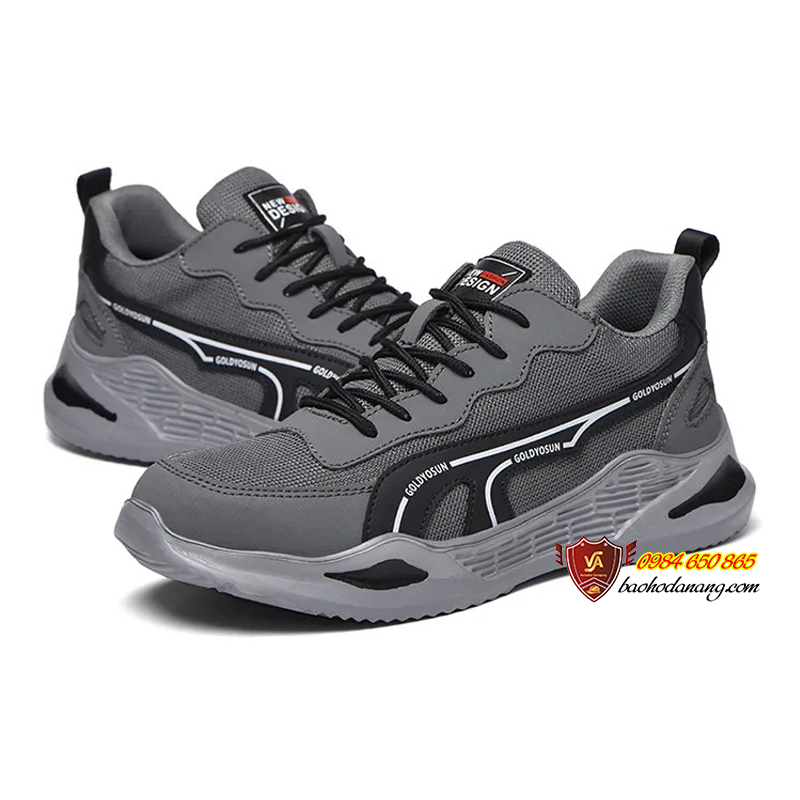 Giày Bảo Hộ Nhẹ Nhập Khẩu Dáng Thể Thao Thời Trang Chống Đâm Xuyên Mũi Thép Chống Va Đập VA11