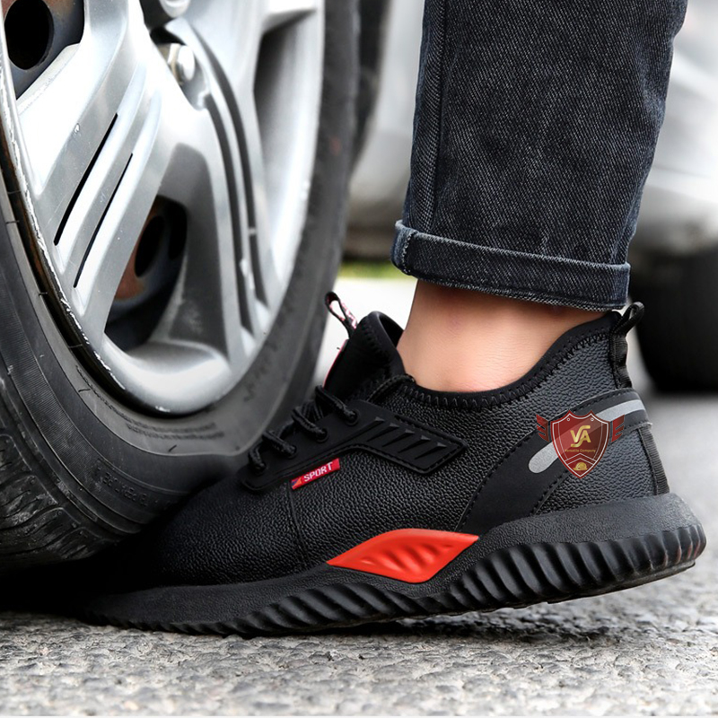 Giày bảo hộ kiểu thể thao bằng da chống nước mũi thép chống đinh chống va đập mã VA21D