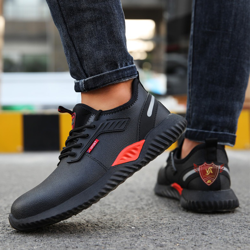 Giày bảo hộ kiểu thể thao bằng da chống nước mũi thép chống đinh chống va đập mã VA21D