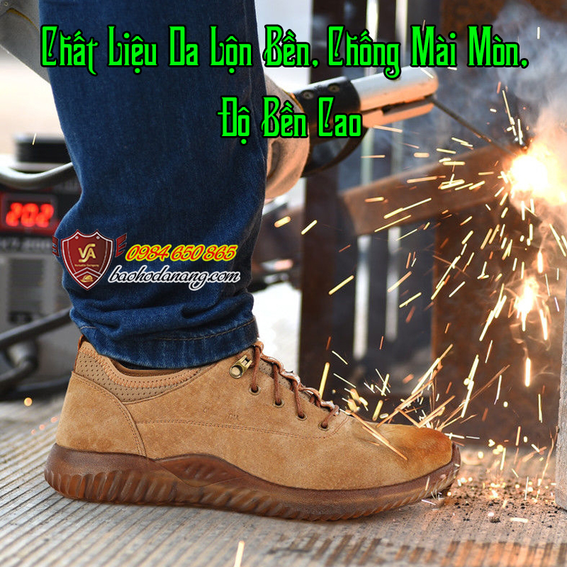 Giày Bảo Hộ Lao Động Thể Thao Mũi Thép Đế Kevlar Giảm Sốc (Mã VA04)