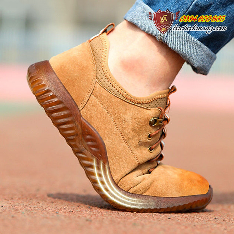 Giày Bảo Hộ Lao Động Thể Thao Mũi Thép Đế Kevlar Giảm Sốc (Mã VA04)