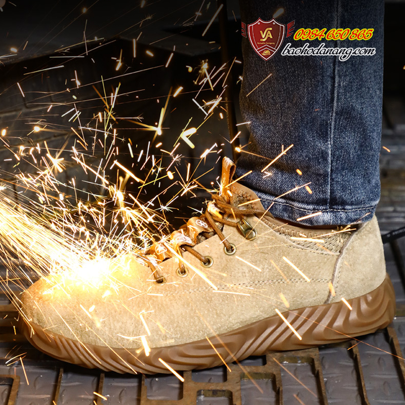 Giày Bảo Hộ Lao Động Thể Thao Mũi Thép Đế Kevlar Đế Giảm Sốc (Mã VA04)