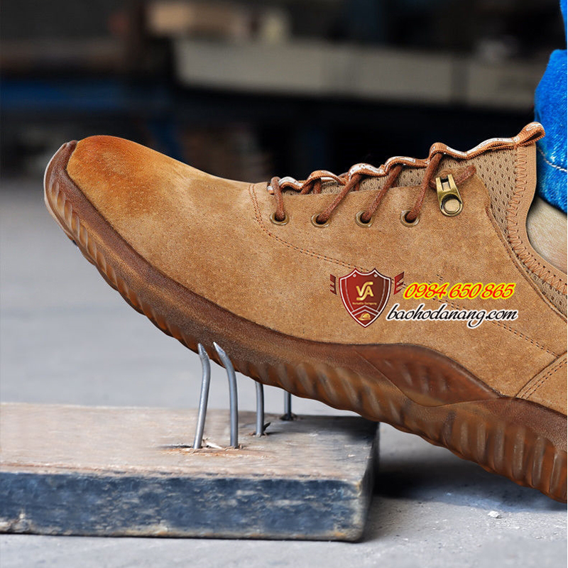 Giày Bảo Hộ Lao Động Thể Thao Mũi Thép Đế Kevlar Giảm Sốc (Mã VA04)