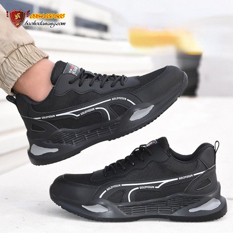 Giày Bảo Hộ Nhẹ Nhập Khẩu Dáng Thể Thao Thời Trang Chống Đâm Xuyên Mũi Thép Chống Va Đập VA11