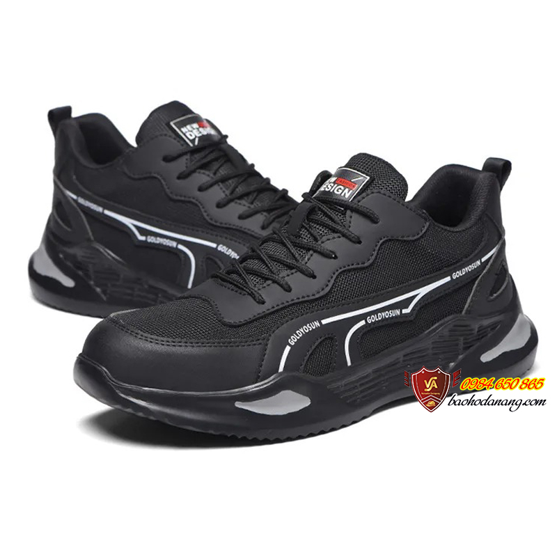 Giày Bảo Hộ Nhẹ Nhập Khẩu Dáng Thể Thao Thời Trang Chống Đâm Xuyên Mũi Thép Chống Va Đập VA11