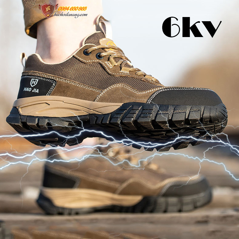 Giày bảo hộ tphcm nam siêu nhẹ thoáng khí chống va đập chống mài mòn cách điện 6KV VA17